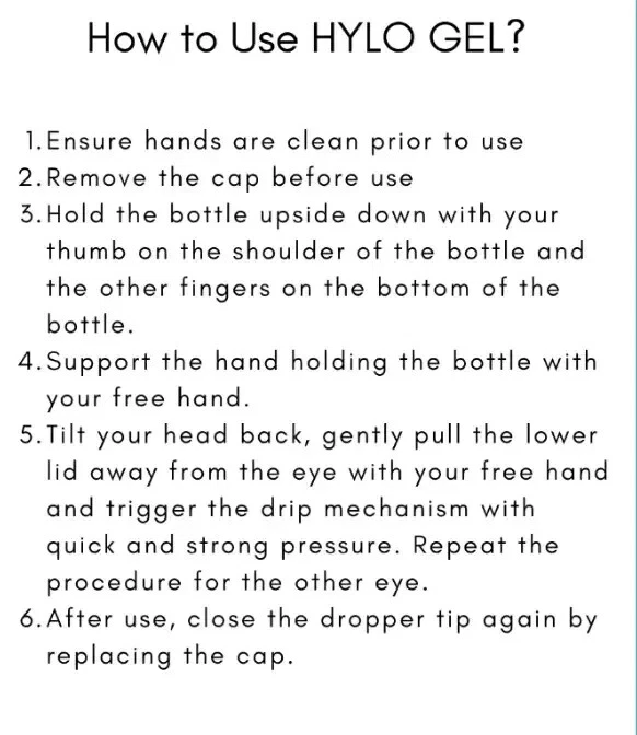 Hylo Gel dry eyes Hylo Gel dry eyes